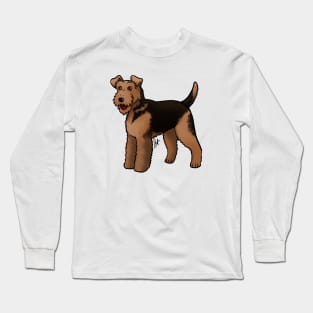 Dog - Airedale Terrier - Black and Tan Long Sleeve T-Shirt